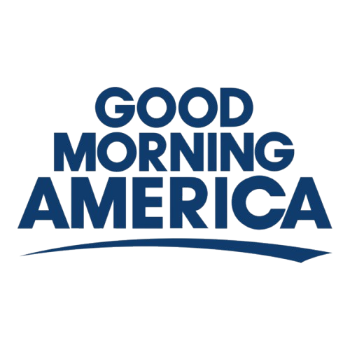 Good Morning America logo in blue text.